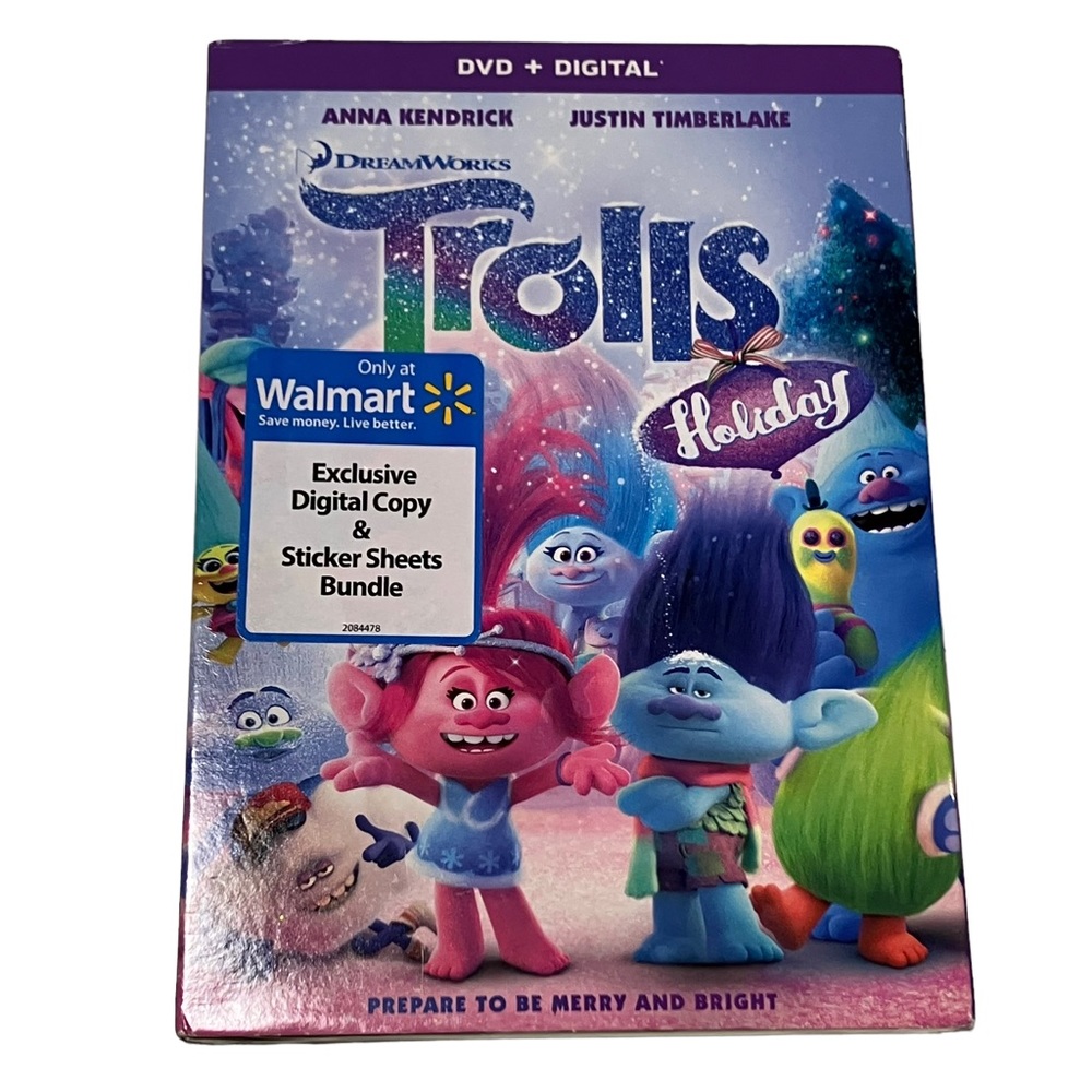 Trolls Holiday DVD + Digtal NEW